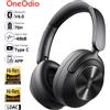 Oneodio A6 ANC Cuffie wireless Bluetooth 6.0 -48dB Cuffie ibridas con cancellazione attiva del rumore sopra l'orecchio con microfono APP LDAC ad alta risoluzione