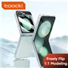 Toocki Trasparente TPU Cassa Del Telefono Per Samsung Galaxy Z Flip 6 5 4 3 5G Protezione Del Telefono Della Copertura Antiurto Per Samsung Z Flip 6 5 4