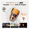 flextailgear FLEXTAIL Pompa ad aria elettrica, pompa da campeggio portatile con luce ambientale a 3 livelli per letto ad aria, materassini, sacco sottovuoto