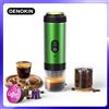 DENOKIN Caffettiera a capsule 3 in 1 con display digitale Macchina per caffè espresso portatile per auto e casa Caffettiera da campeggio