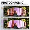 SCVCN Occhiali da ciclismo fotocromatici rosa Occhiali da donna per sport all'aria aperta UV400 MTB Mountain Bike Bicicletta da strada Attrezzatura per la guida notturna