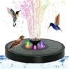 PDQ Fontana a luce solare Pompa per stagno solare per esterni con 8 effetti Pompa ad acqua solare Pompa per fontana galleggiante solare Bagno per uccelli da giardino
