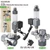 ZRDR Valvola di riduzione della pressione CO2 per acquario fai-da-te, manometro a inserimento rapido, valvola elettromagnetica, attrezzatura per la regolazione del CO2 per acquari.