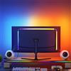 MJJC Strisce luminose a LED per PC USB da 24-34 pollici Sincronizzazione computer Striscia luminosa Monitor Schermo RGB Retroilluminazione a LED per la decorazione dell'atmosfera della sala giochi