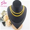 YM Larghezza 10/8MM Collana in acciaio inossidabile Gioielli per uomo Donna Placcato in oro Hip Hop Catena piatta impilata Set di gioielli per la festa di Dubai