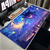 Potdemiel P-Pokemon Gengar Anime Mousepad Tappetino per mouse da gioco di grandi dimensioni LockEdge Tastiera per computer addensata Tavolo Tappetino da scrivania Tappetino viola