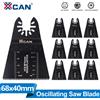 XCAN 1/5/10 pezzi Lame per sega oscillante da 68 mm, lame HCS multifunzione a sgancio rapido per legno, utensili elettrici fai da te