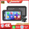 Jansite 6.25 pollici 4K/1080P Motobike Wireless Carplay Android Auto Digitale Moto Cruscotto Navigazione GPS Accessori Moto