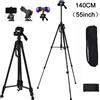 BORWOLF Treppiede per Fotocamera e Telefono, Supporto Universale da 55 Pollici per Fotografia, Telescopio, Pesca, Illuminazione, Lampada di Bellezza, SLR