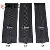 Meetee 1/2Pc 5 # 8 # 10 # Cerniere in resina a estremità aperta da 60-300 cm per zaini, valigie, abbigliamento, kit di riparazione e accessori per cucito