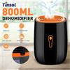 TINSOL Nuovo Deumidificatore D'aria 800ml Asciugatrice Portatile Purificazione A Basso Rumore Anti-muffa Unità di Pulizia Asciugatrice Portatile Umidità