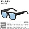 FELRES Occhiali da sole miopia blu da uomo classici quadrati colorati occhiali da vista miopi occhiali da sole firmati da donna occhiali da sole da guida all'aperto -1.5