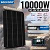 SOECOPO Kit sistema di energia solare da 10000 W Pannello fotovoltaico da 800 W Controller 100A Convertitore da 12 V a 220 V 110 V per campeggio/camper/casa