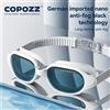 COPOZZ Nuovi Occhialini da Nuoto Miopia Uomo Donna Importati Durevole Anti Fog Protezione UV Occhiali da Nuoto per Immersioni Professionali Regolabili