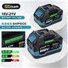 Gisam Batteria Ricaricabile Gisam 4.0AH 4.5AH, Batteria al Litio per Utensili Elettrici con Indicatore LED, Pacco Batterie Compatibile con Makita 18V