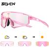 SCVCN Occhiali da sole da ciclismo fotocromatici Uomo Donna Occhiali da bicicletta Sport Occhiali da corsa MTB UV400 Occhiali da escursionismo da corsa su strada