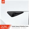 YZ Per Tesla Modello 3/Y Highland Juniper Side Camera Copertura di protezione in fibra di carbonio Decorazione adesiva di protezione per bordo foglia