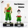 Bandai Statua JT Studio Dragon Ball Z Warriors Series Tien Shinhan & Chiaotzu, Figura da Collezione Anime e Modello da Esposizione per Scrivania