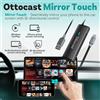 Ottocast Mirror Touch Wireless CarPlay Controllo bidirezionale Accessori per auto Video Box per iOS e Android Mirroring VW Audi Benz