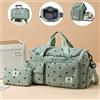 HuoHuo Borsa da viaggio fragola, borsa da viaggio in velluto a coste di grande capacità, borsa a tracolla leggera, borsa sportiva e fitness multifunzionale