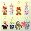 Potdemiel Portachiavi in peluche Zootopia autentico anime classico da 12 cm. Piccoli pendenti per borse, regali di compleanno di Natale per bambini