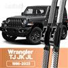 LECIBUBI 2 pz Parabrezza Anteriore Parabrezza Spazzole Tergicristalli In Fibra di Carbonio Tergicristalli Per Jeep Wrangler TJ JK JL 1996-2023 2007 2008 2017 2018 2019