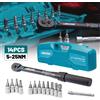 LIBRATON Chiave Dinamometrica per Bicicletta LIBRATON 1/4'', 5-25Nm / 1-6Nm, Alta Precisione, Accuratezza ±3%, Set Chiave Dinamometrica con Attacco Quadrato