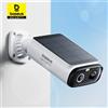 Baseus Security S1 Lite Telecamera di sicurezza solare Telecamera esterna wireless Alimentazione continua Risoluzione 2K 135 ° Telecamera Wi-Fi FOV IP67