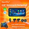 NaviFly 6.25 "Moto Wireless CarPlay Moto Android Auto Cruscotto Digitale Portatile Display di Navigazione DVR Opzionale TPMS