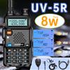 Baofeng UV5R 8W Tri-Power Walkie Talkie 5W Alta Potenza UHF VHF Dual Band Radio Bidirezionale a Lungo Raggio 128CH Portatile UV 5R CB Radio