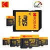 Kodak 256GB Scheda Micro SD Scheda di Memoria Classe 10 32GB 64GB 128GB U3 4K Ad Alta Velocità Cartao De Memoria Memoria Flash TF Mecard C10