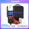 KONNWEI 12V/24V Tester batteria per auto Supporta 13 opzioni linguistiche 10-2000CCA Test batteria Stampa dati Strumento di scansione batteria per auto
