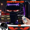 VENUSWING Pannello pixel a matrice LED per camion Devil Eye Pannello morbido pieghevole APP e telecomando Illuminazione Graffiti Scorrimento Stickup TextLight Parabrezza