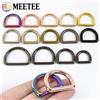 Meetee 10 Pz 10-50mm D Anello Fibbia In Metallo per Borsa Cintura Tessitura Cinghia Connettore Chiusura Collare Per Animali Domestici Dee Anelli Gancio Accessori Artigianali In Pelle