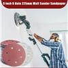 TQLQ 9 pollici 6 fori 225mm levigatrice da parete carta vetrata disco abrasivo in metallo lucidatura abrasiva dischi abrasivi grana 40-2000