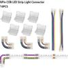 YSRSAI 10PCS 6pin COB LED Strip Light Connettore Saldatura-Free RGBCCT Connettori Trasparente Mini Fibbia per 12mm FOB COB LED Strip Light