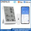 ONENUO Tuya WiFi Stazione Meteo Sensore di Temperatura Termoigrometro Intelligente Kit Gateway Wi-Fi e Termoigrometro 433 MHz con Avviso App