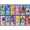 Bandai Carte Commemorative in Argento con Personaggi di Anime Giapponesi, Collezione per Bambini, Regali di Compleanno e Natale
