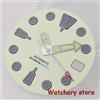 tandorio 29mm quadrante dell'orologio beige luminoso verde pieno segni grigi datario adatto parti di orologi con movimento automatico NH35A per parte Seiko Mod