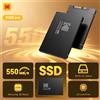 Kodak SSD Sata Disco solido da 2,5 pollici Microchip da 6 GB/S 3D Nand Disco rigido SSD da 550 Mb/s Disco rigido ultrasottile da 1 TB/512/256/128 GB 7 mm