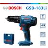 Bosch Trapano Elettrico Brushless BOSCH GSB183 Li 18V, Avvitatore a Impatto per Uso Domestico, Cacciavite Senza Fili, Utensile Elettrico Originale