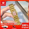OLEVS 3700 Orologi da donna originali eleganti Orologio al quarzo Orologio con diamanti per donna Orologio quadrato Regali da donna Nuovo Reloj Mujer