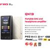 FiiO Amplificatore DAC portatile FiiO QX13, DAC ES9027PRO a 8 canali, 900 mW×2, XMOS 16-core, EQ a 10 bande, corpo in fibra di carbonio, display a colori