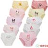 Sanrio 5/10 Pezzi Cotone Ragazze Triangolo Mutandine Carini Personaggi Kuromi Melody Cinnamoroll Cartoon Bambini Biancheria Intima Morbida Ragazze Slip