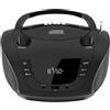 BSL Radio CD portatile Boombox BSL con Bluetooth BSL JL-2031A | con potenza RMS da 4 W | Radio FM e porta USB compatibili con file mp3 | Display LCD | AUX IN e uscita per cuffie