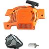 DAZZLEEX Kit avviamento a strappo e filtro aria combustibile compatibile con HS 36 41 136 137 141 142 per attrezzature da esterno