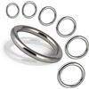 Meetee 2-10 pezzi 316 # O-ring senza cuciture in acciaio inossidabile Fibbia per collare per animali domestici Chiusura per zaino Cinturino per letto sospeso Anello antiruggine