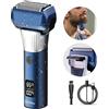 Hatteker 5-D Rasoio alternativo per uomo Uso domestico Barba Trimmer con display digitale LCD Sbiancante a rete Macchina per taglio di capelli USB