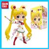 Bandai Originale Qposket Sailor Moon Anime Figura Tsukino Usagi Action Figure Giocattoli per Ragazzi Ragazze Regalo Modello da Collezione
