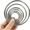 Meetee 2/5/10 Pz ID15-100mm O Ring Moschettone per Borsa Fibbie in Acciaio Inossidabile Zaino Gancio Cerchio Cerchi Gancio Tessitura Cintura Anello di Chiusura